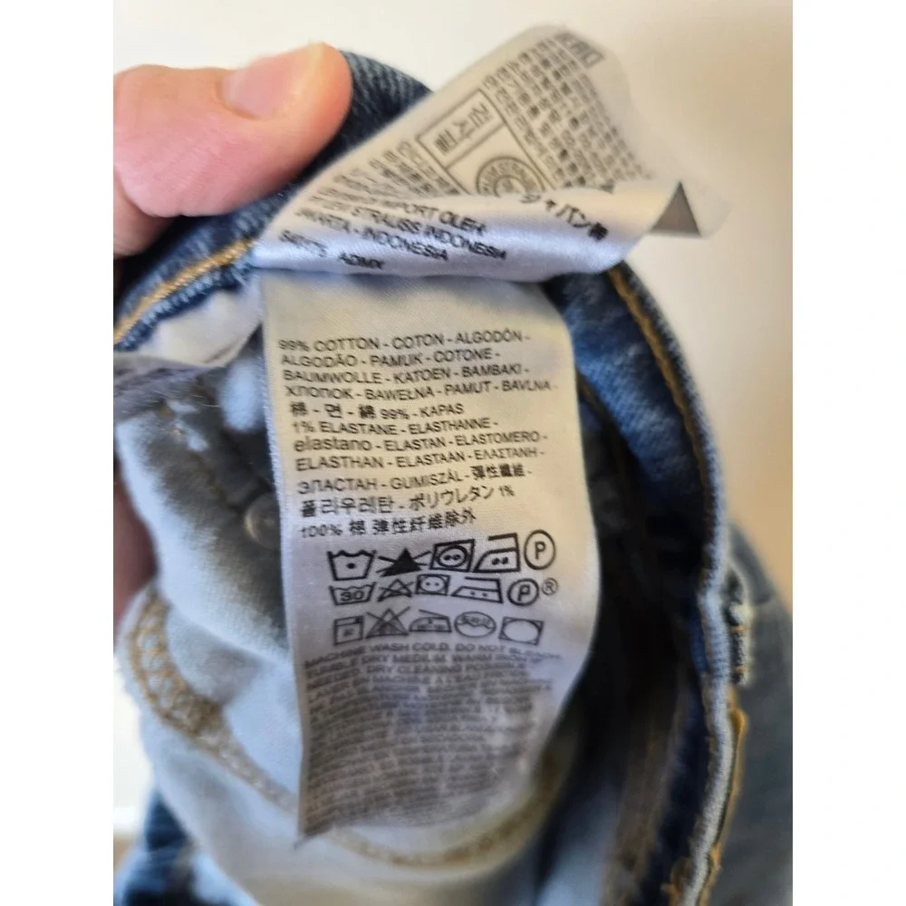 Levis 505 Regular Fit Mens Jeans W38 L32 Medium Wash Blue Straight Leg Denim